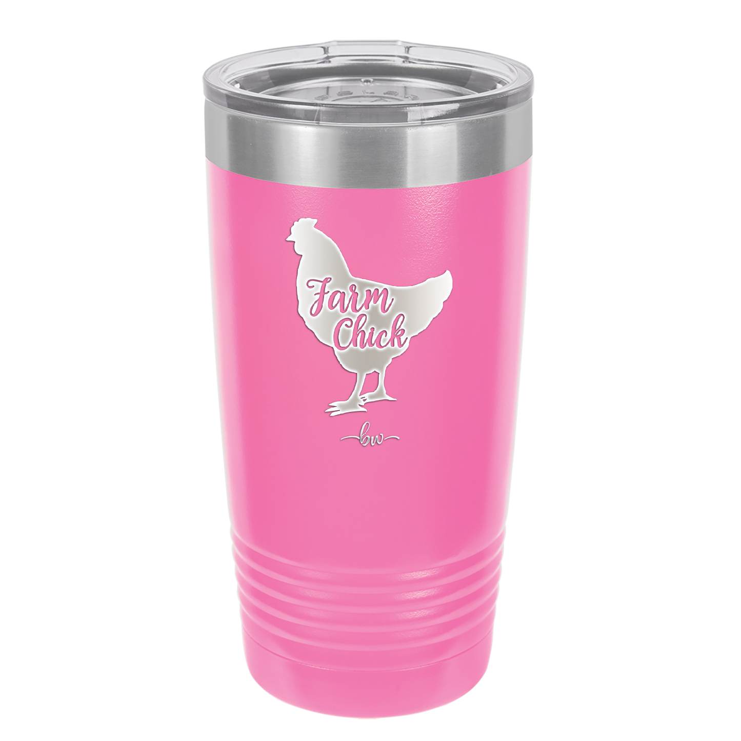 Farm Chick - Laser Engraved Stainless Steel Drinkware - 2107 -