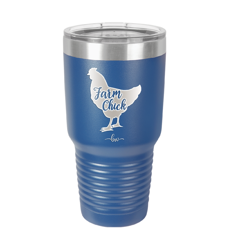 Farm Chick - Laser Engraved Stainless Steel Drinkware - 2107 -
