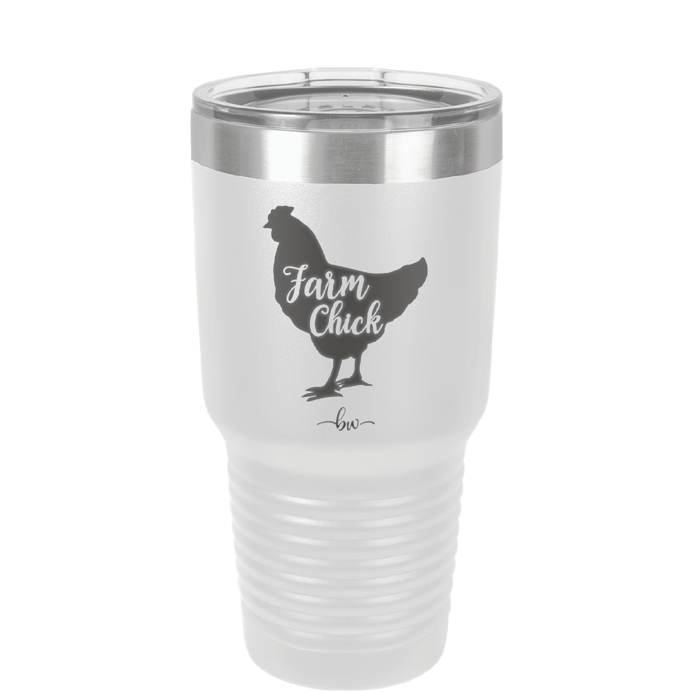 Farm Chick - Laser Engraved Stainless Steel Drinkware - 2107 -
