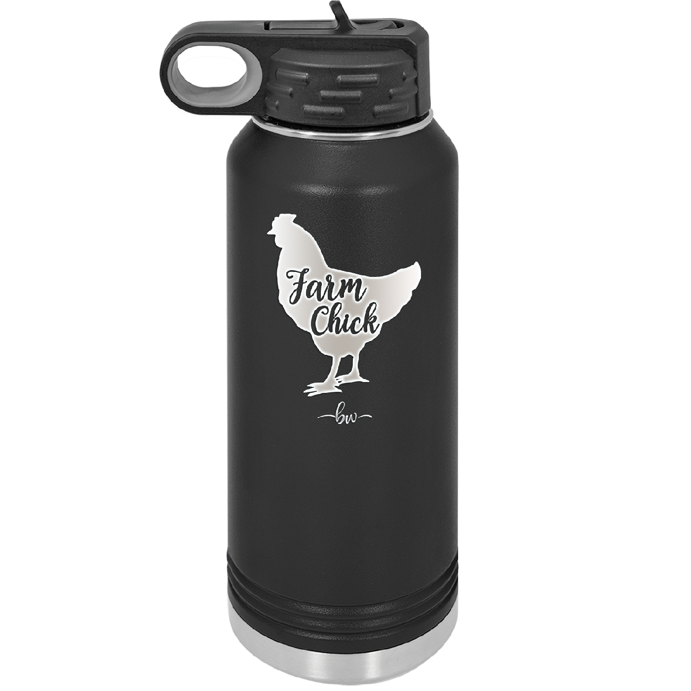Farm Chick - Laser Engraved Stainless Steel Drinkware - 2107 -