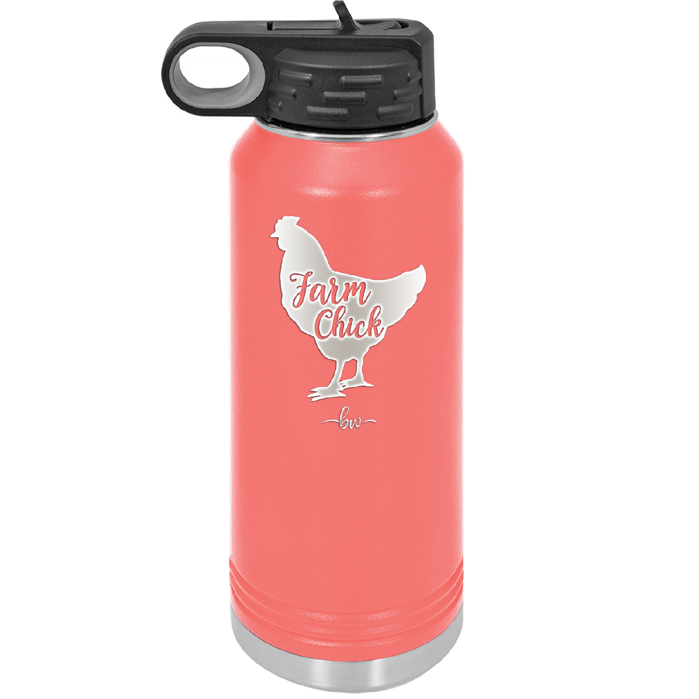 Farm Chick - Laser Engraved Stainless Steel Drinkware - 2107 -