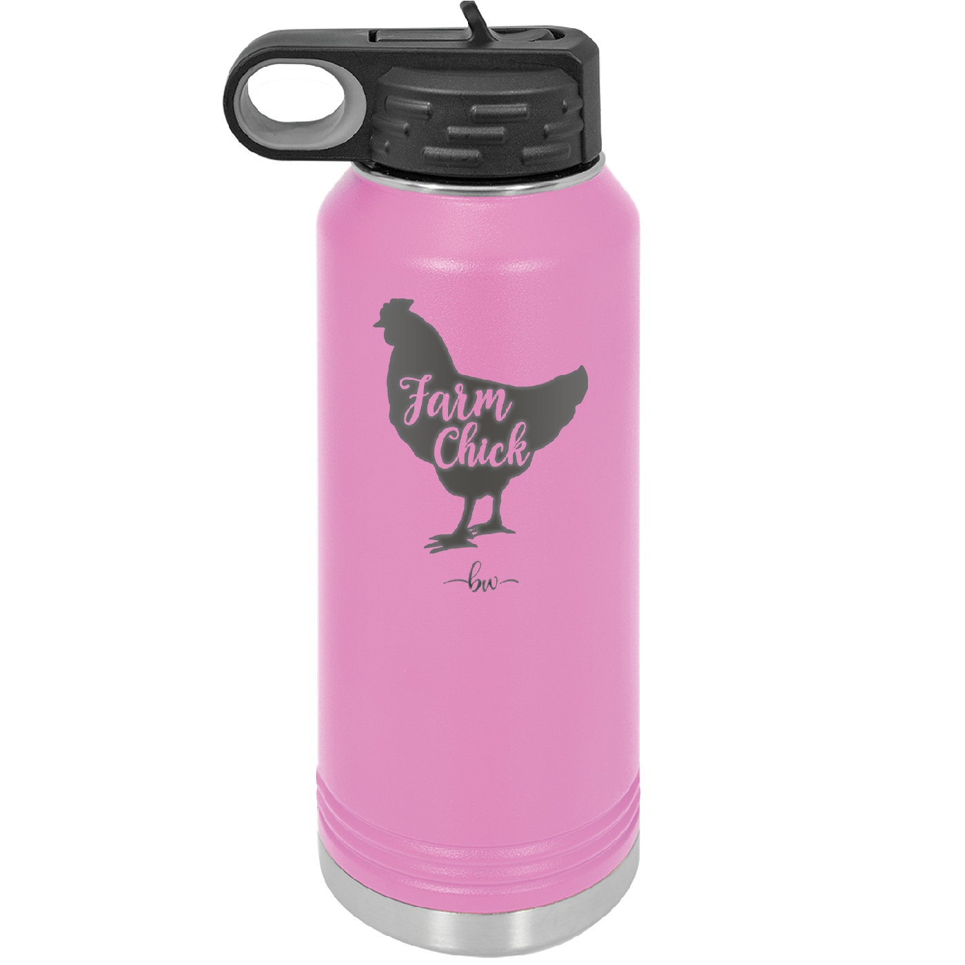 Farm Chick - Laser Engraved Stainless Steel Drinkware - 2107 -