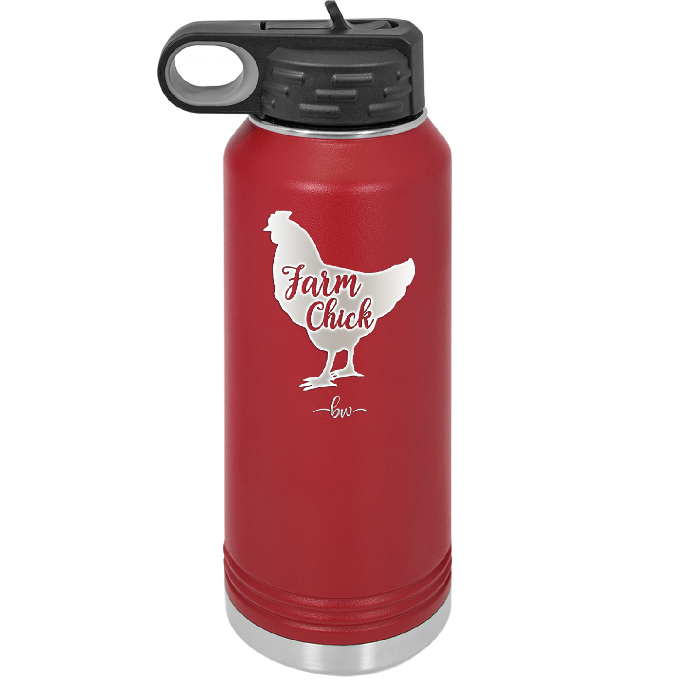 Farm Chick - Laser Engraved Stainless Steel Drinkware - 2107 -