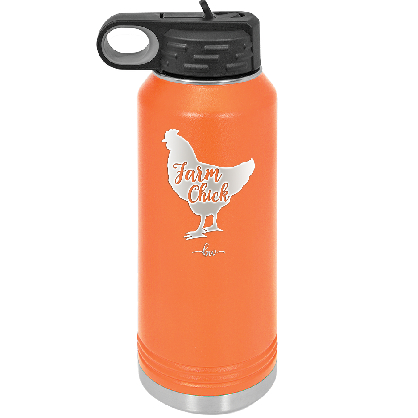 Farm Chick - Laser Engraved Stainless Steel Drinkware - 2107 -