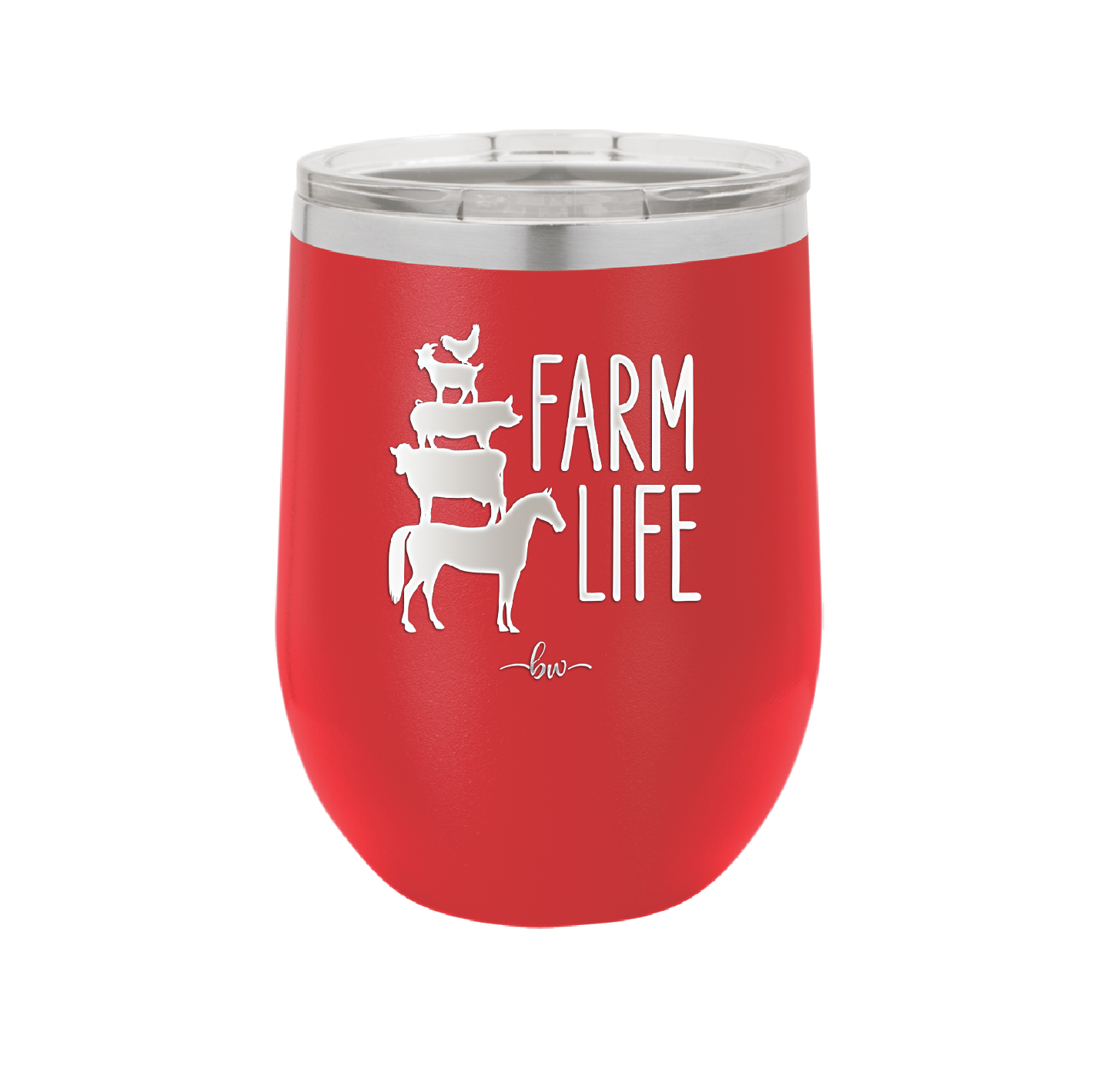 Farm Life - Laser Engraved Stainless Steel Drinkware - 2108 -