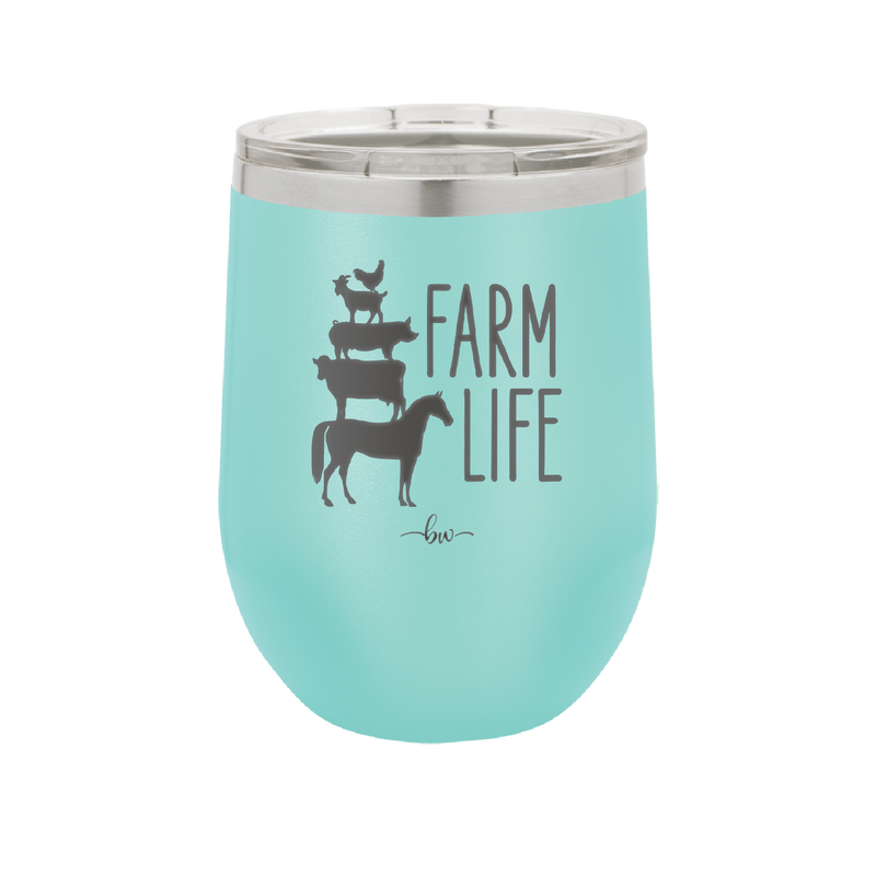 Farm Life - Laser Engraved Stainless Steel Drinkware - 2108 -