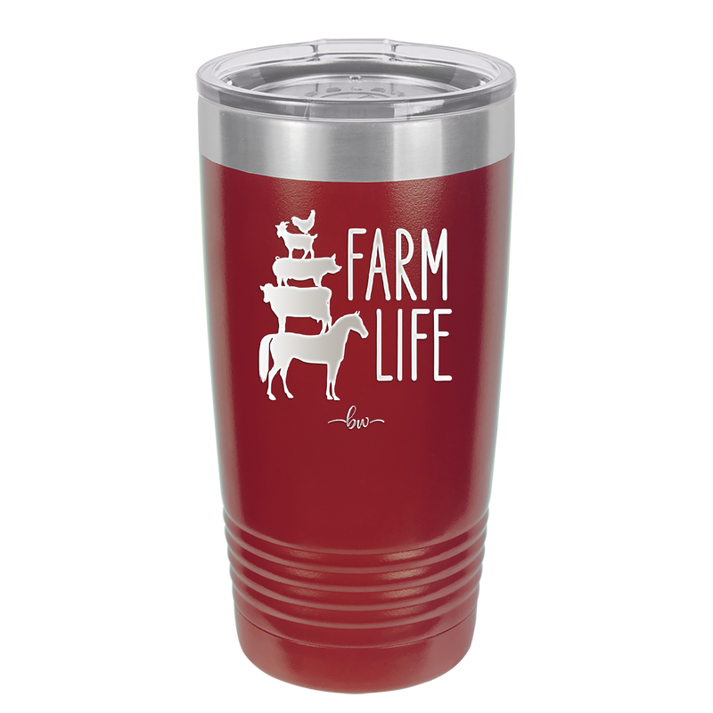 Farm Life - Laser Engraved Stainless Steel Drinkware - 2108 -