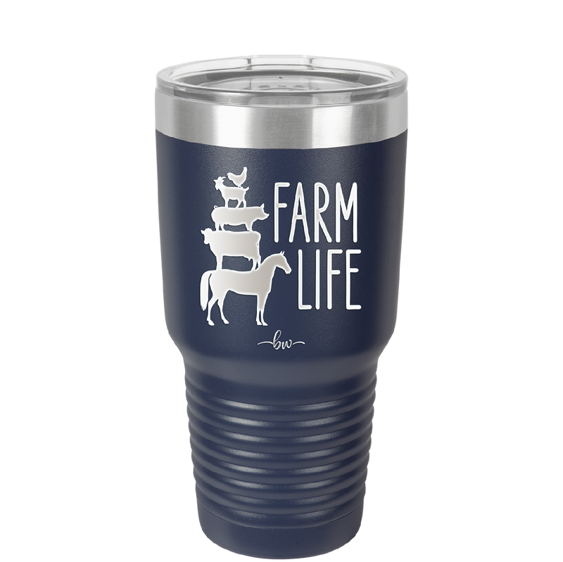 Farm Life - Laser Engraved Stainless Steel Drinkware - 2108 -