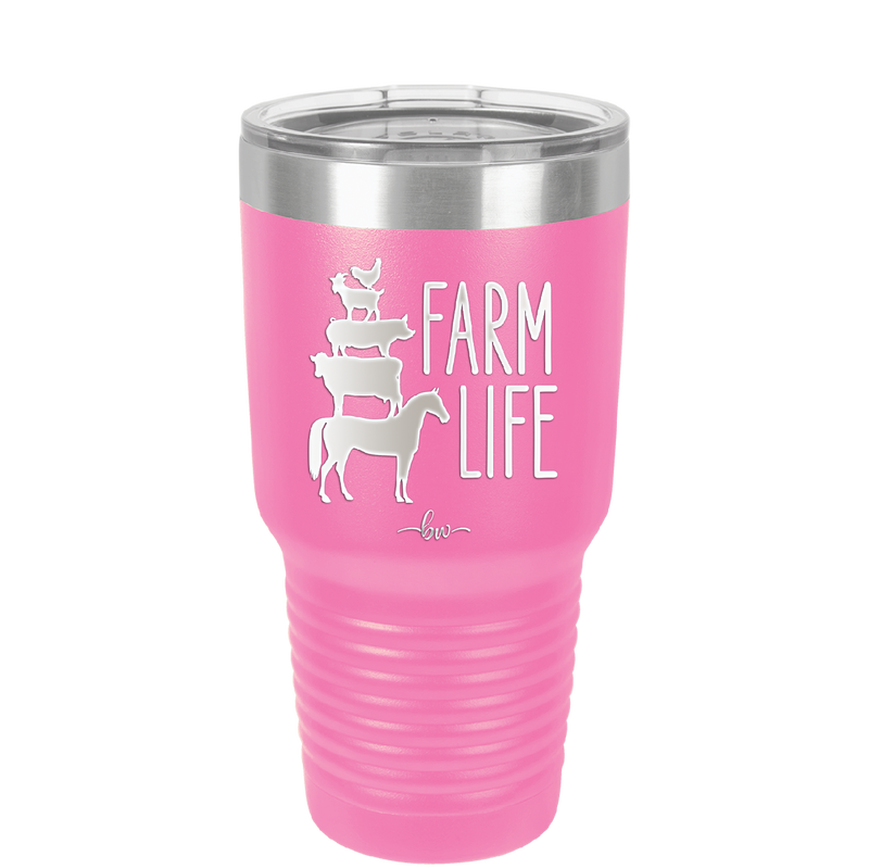Farm Life - Laser Engraved Stainless Steel Drinkware - 2108 -