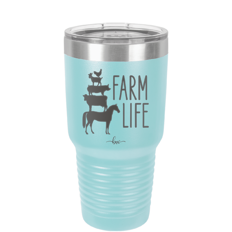 Farm Life - Laser Engraved Stainless Steel Drinkware - 2108 -