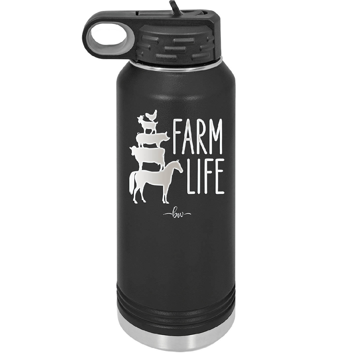 Farm Life - Laser Engraved Stainless Steel Drinkware - 2108 -