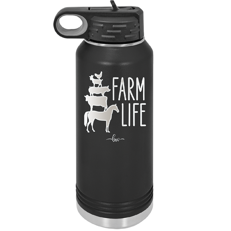 Farm Life - Laser Engraved Stainless Steel Drinkware - 2108 -