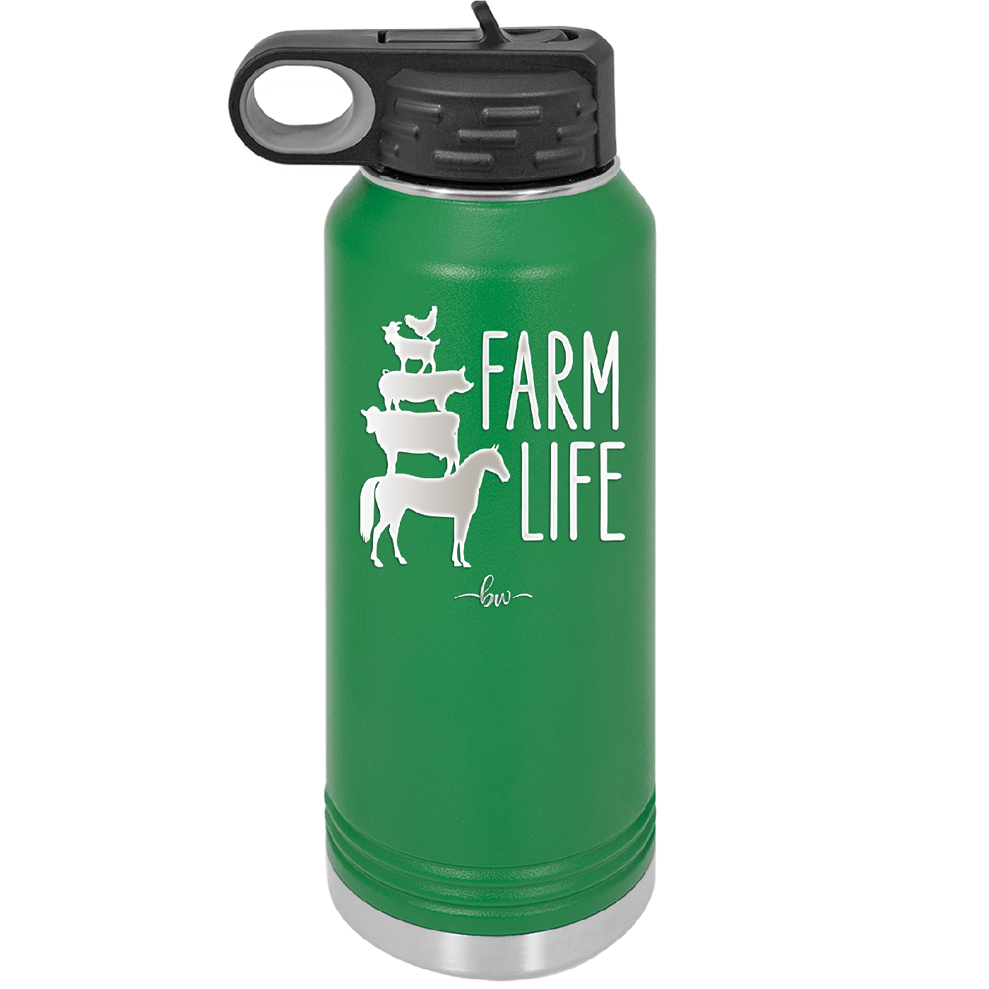 Farm Life - Laser Engraved Stainless Steel Drinkware - 2108 -