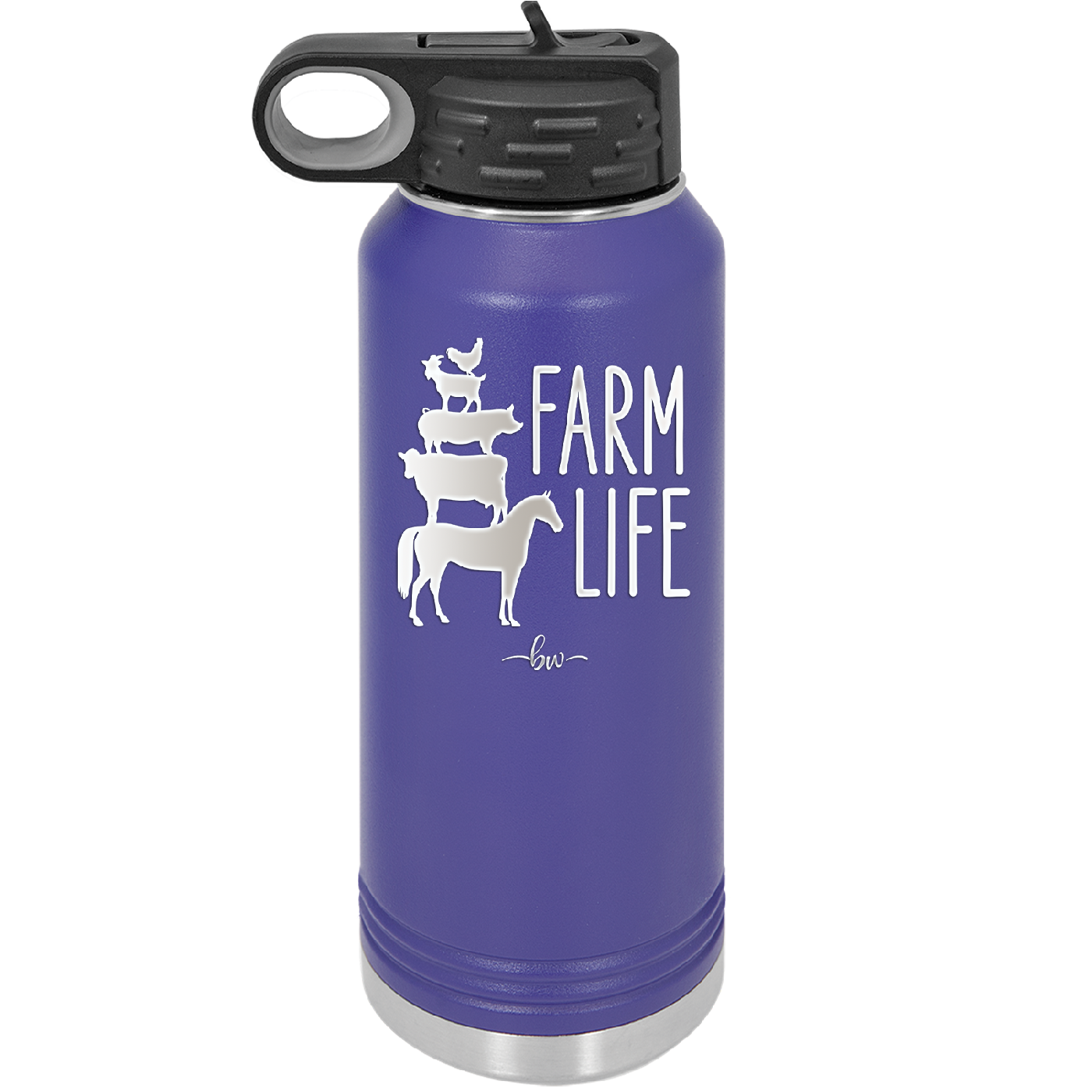 Farm Life - Laser Engraved Stainless Steel Drinkware - 2108 -