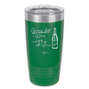 Grocery List Wine and Shit to Go with Wine - Laser Engraved Stainless Steel Drinkware - 2113 -
