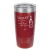 Grocery List Wine and Shit to Go with Wine - Laser Engraved Stainless Steel Drinkware - 2113 -