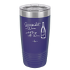 Grocery List Wine and Shit to Go with Wine - Laser Engraved Stainless Steel Drinkware - 2113 -