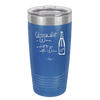 Grocery List Wine and Shit to Go with Wine - Laser Engraved Stainless Steel Drinkware - 2113 -