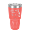 Grocery List Wine and Shit to Go with Wine - Laser Engraved Stainless Steel Drinkware - 2113 -