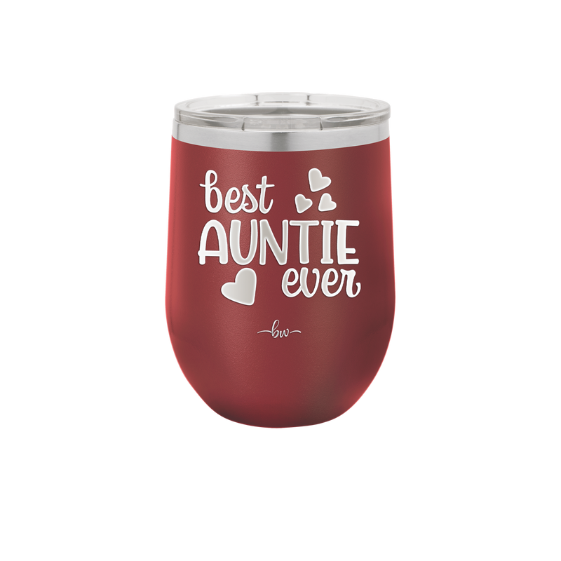 Best Auntie Ever - Laser Engraved Stainless Steel Drinkware - 2114 -