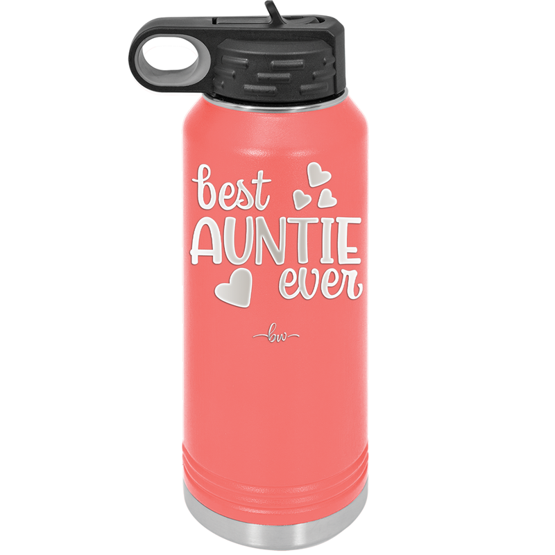 Best Auntie Ever - Laser Engraved Stainless Steel Drinkware - 2114 -
