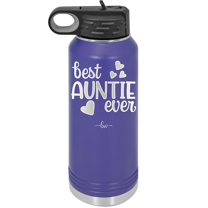 Best Auntie Ever - Laser Engraved Stainless Steel Drinkware - 2114 -