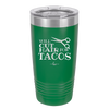 Will Cut Hair for Tacos - Laser Engraved Stainless Steel Drinkware - 2128 -