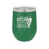 I Wonder if Pizza Thinks About Me Too - Laser Engraved Stainless Steel Drinkware - 2131 -
