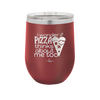 I Wonder if Pizza Thinks About Me Too - Laser Engraved Stainless Steel Drinkware - 2131 -