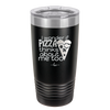 I Wonder if Pizza Thinks About Me Too - Laser Engraved Stainless Steel Drinkware - 2131 -