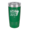 I Wonder if Pizza Thinks About Me Too - Laser Engraved Stainless Steel Drinkware - 2131 -