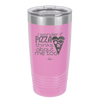 I Wonder if Pizza Thinks About Me Too - Laser Engraved Stainless Steel Drinkware - 2131 -