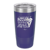 I Wonder if Pizza Thinks About Me Too - Laser Engraved Stainless Steel Drinkware - 2131 -
