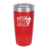 I Wonder if Pizza Thinks About Me Too - Laser Engraved Stainless Steel Drinkware - 2131 -
