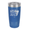 I Wonder if Pizza Thinks About Me Too - Laser Engraved Stainless Steel Drinkware - 2131 -