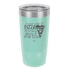 I Wonder if Pizza Thinks About Me Too - Laser Engraved Stainless Steel Drinkware - 2131 -