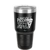 I Wonder if Pizza Thinks About Me Too - Laser Engraved Stainless Steel Drinkware - 2131 -