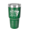 I Wonder if Pizza Thinks About Me Too - Laser Engraved Stainless Steel Drinkware - 2131 -