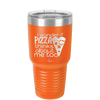 I Wonder if Pizza Thinks About Me Too - Laser Engraved Stainless Steel Drinkware - 2131 -