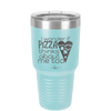 I Wonder if Pizza Thinks About Me Too - Laser Engraved Stainless Steel Drinkware - 2131 -