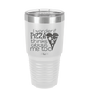 I Wonder if Pizza Thinks About Me Too - Laser Engraved Stainless Steel Drinkware - 2131 -