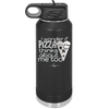 I Wonder if Pizza Thinks About Me Too - Laser Engraved Stainless Steel Drinkware - 2131 -