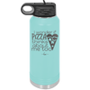 I Wonder if Pizza Thinks About Me Too - Laser Engraved Stainless Steel Drinkware - 2131 -