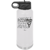 I Wonder if Pizza Thinks About Me Too - Laser Engraved Stainless Steel Drinkware - 2131 -