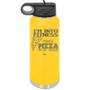 I'm into Fitness Fitness Pizza into My Mouth - Laser Engraved Stainless Steel Drinkware - 2135 -