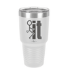 Fuck It Stick Figure - Laser Engraved Stainless Steel Drinkware - 2139 -