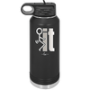 Fuck It Stick Figure - Laser Engraved Stainless Steel Drinkware - 2139 -