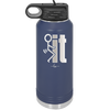 Fuck It Stick Figure - Laser Engraved Stainless Steel Drinkware - 2139 -