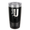 Fuck U Stick Figure - Laser Engraved Stainless Steel Drinkware - 2140 -