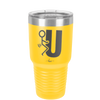 Fuck U Stick Figure - Laser Engraved Stainless Steel Drinkware - 2140 -